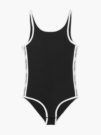 Calvin Klein Ruhák HU847257 | Calvin Klein Modern Cotton Lány Bodysuit Fekete